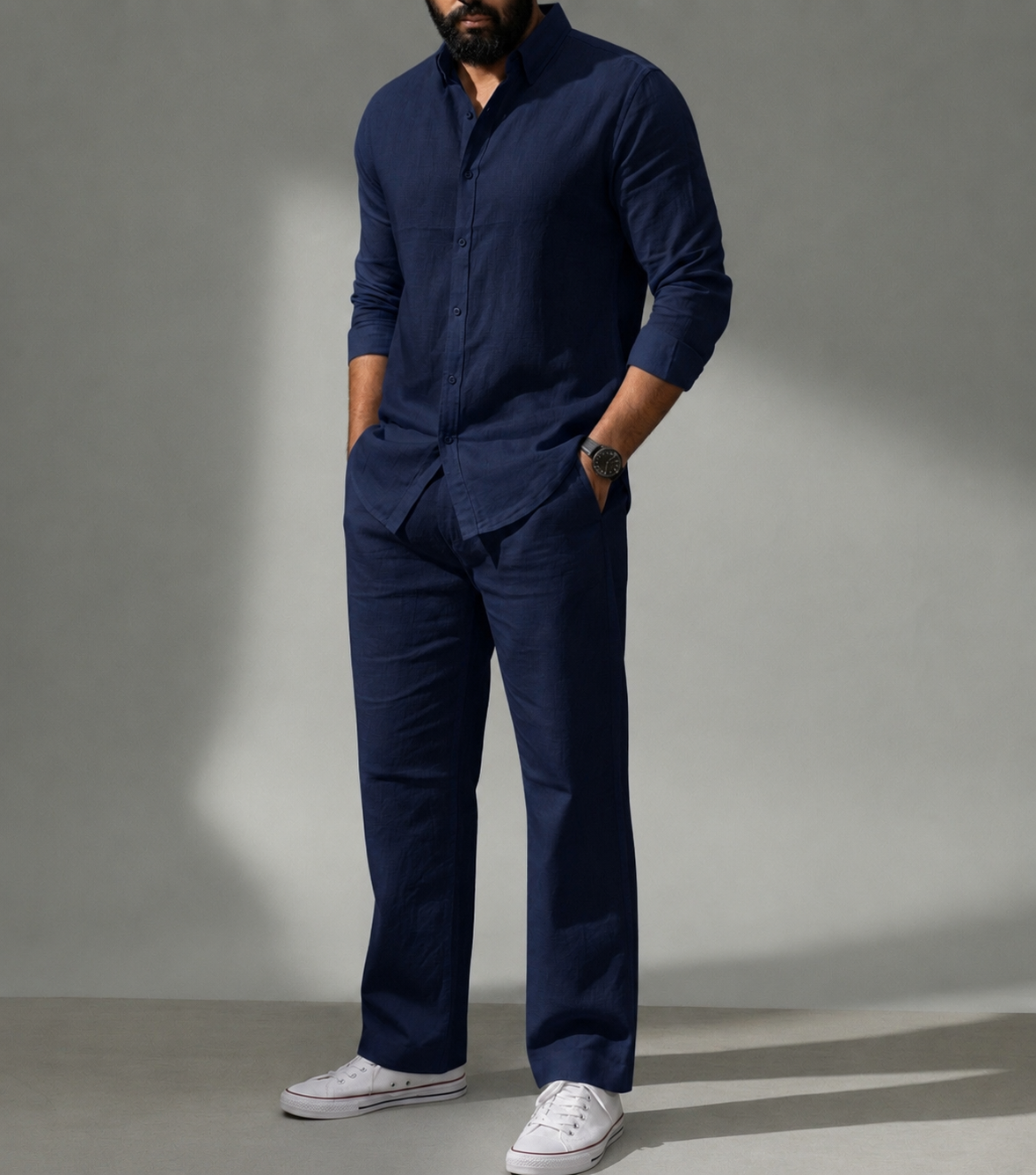 Coastal Top & Bottom Set Of Linen, Luxury And Style
