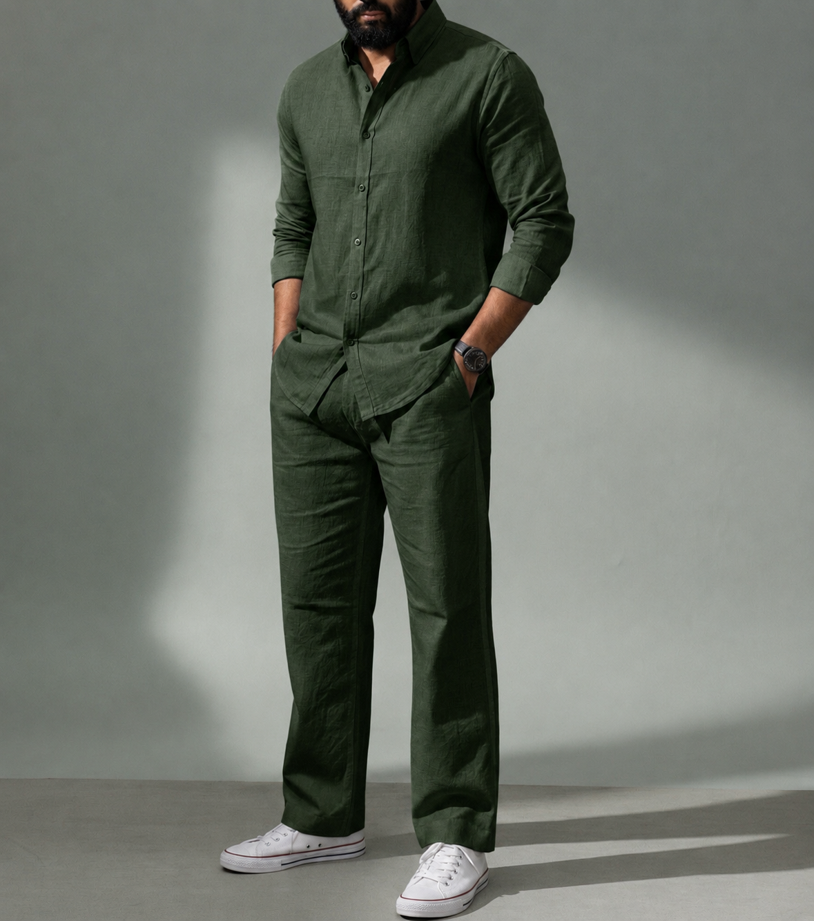 Coastal Top & Bottom Set Of Linen, Luxury And Style