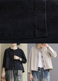 Loose retro Denim Pockets Casual Coats Fall